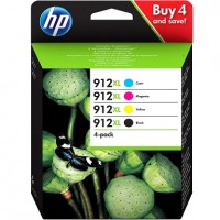 Комплект струйных картриджей HP для Officejet Pro 8023 HP 912XL B/C/M/Y (3YP34AE) повышенной емкости