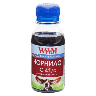 Чорнило WWM для Canon CL-41C/CL-51C/CLI-8C 100г Cyan водорозчинне (C41/C-2)