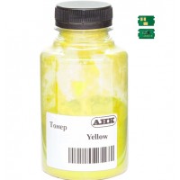 Тонер + чип АНК для Kyocera Ecosys PA2600/MA6100, TK-5450 бутль 90г 3200 ст. Yellow (50000616)