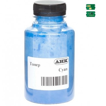Тонер + чип АНК для Kyocera Ecosys PA2600/MA6100, TK-5450 бутль 90г 3200 ст. Cyan (50000617)