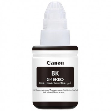 Контейнер з чорнилами Canon для Pixma G1400/G2400/G3400 GI-490B 135мл Black (0663C001)