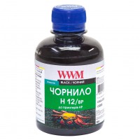 Чорнило WWM для HP №10/11/12 200г Black пігментне (H12/BP)