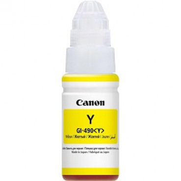 Контейнер з чорнилами Canon для Pixma G1400/G2400/G3400 GI-490Y 70мл Yellow (0666C001)