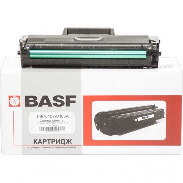 Картридж тон. BASF для HP LJ 107/135/137 аналог W1106A Black ( 1000 копій) (BASF-KT-W1106A-WOC)