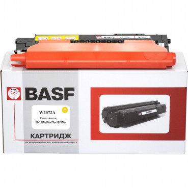 Картридж тонерний BASF для HP CLJ 150/178/179 аналог W2072A Yellow (BASF-KT-W2072A-WOC) без чипа