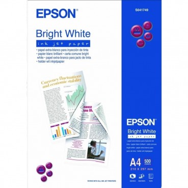 Папір Epson Bright White Ink Jet Paper 90г/м кв, A4, 500арк (C13S041749)