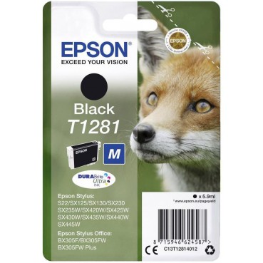 Картридж Epson для Stylus SX125 / SX420W / SX425W Black (C13T12814012)