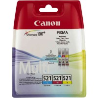 Комплект струменевих картриджів Canon Pixma iP4700/MP560/MP640 CLI-521 CLI-521 C/M/Y 2934B010