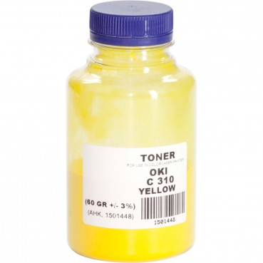 Тонер АНК для OKI C310/330/510/530 бутль 60г Yellow (1501448)