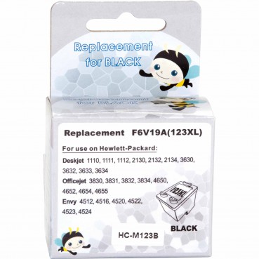 Картридж MicroJet для HP DJ 2130 аналог HP №123XL Black (HC-M123B) повышенной емкости