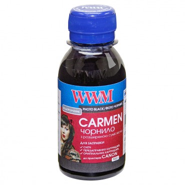 Чорнило WWM CARMEN для Canon 100г Photo Black водорозчинне (CU/PB-2)