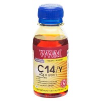 Чернила WWM для Canon CLI-451Y/CLI-471Y 100г Yellow Водорастворимые (C14/Y-1) светостойкие