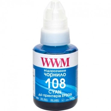Чорнило WWM 108 для Epson L8050/L18050 140г Cyan (E108C)