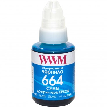 Чорнило WWM 664 для Epson L110/L210/L300 140г Cyan водорозчинне (E664C)