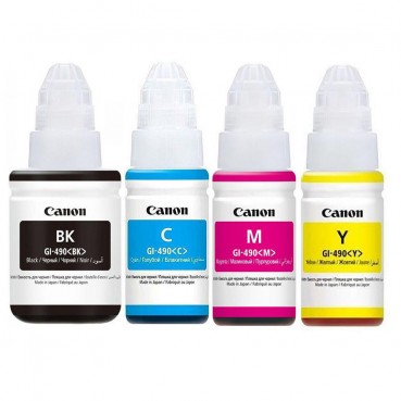 Стартовый набор контейнеров Canon для Pixma G1400/G2400/G3400 GI-490 B/C/M/Y (066XC001)