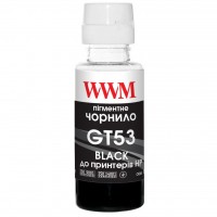 Чорнило WWM GT53 для HP Jet Ink Tank 115/315/319 100г Black Pigment пігментне (H53BP)