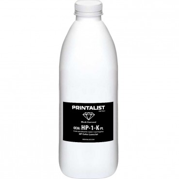 Тонер PRINTALIST для HP CLJ універсальний бутль 1000г Black (HP-1-K-PL)
