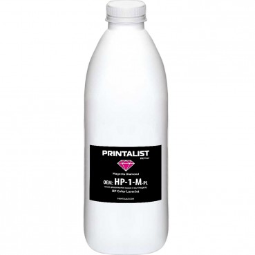 Тонер PRINTALIST для HP CLJ універсальний бутль 1000г Magenta (HP-1-M-PL)