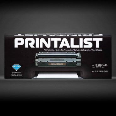 Картридж тон. PRINTALIST для HP CLJ CP2025/CM2320 аналог CC531A Cyan ( 2800 копий) (HP-CC531A-PL)