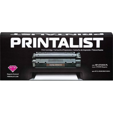 Картридж тонерный PRINTALIST для HP CLJ M280/M281/M254 аналог CF543X Magenta (HP-CF543X-PL)