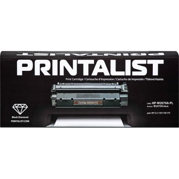 Картридж тонерный PRINTALIST для HP CLJ 150/178/179 аналог W2070A Black (HP-W2070A-PL)