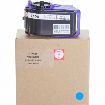 Картридж тон. BASF для Xerox Phaser 7100 аналог 106R02609 Cyan ( 9000 копий) (BASF-KT-106R02609)