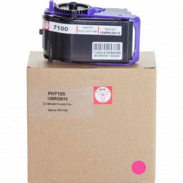 Картридж тон. BASF для Xerox Phaser 7100 аналог 106R02610 Magenta ( 9000 копий) (BASF-KT-106R02610)