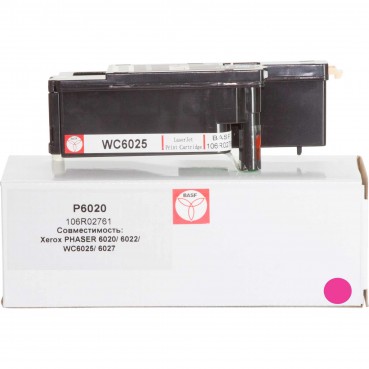 Картридж тон. BASF для Xerox Phaser 6020/6022/WC6025/6027 аналог 106R02761 Magenta ( 1000 копій) (BASF-KT-106R02761)