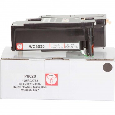 Картридж тон. BASF для Xerox Phaser 6020/6022/WC6025/6027 аналог 106R02763 Black ( 1000 копій) (BASF-KT-106R02763)