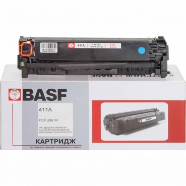 Картридж тонерний BASF для HP CLJ M351a / M475dw аналог CE411A Cyan (BASF-KT-CE411A)