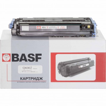Картридж тон. BASF для HP CLJ 1600/2600/2605 аналог Q6002A Yellow ( 2000 копий) (BASF-KT-Q6002A)