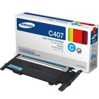 Картридж тонерный Samsung C407S для CLP-320/320N/325/CLX-3185 1000 копий Cyan (CLT-C407S/SEE)