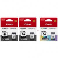 Комплект струменевих картриджів Canon Pixma E404/E464 PG46/CL56 Black2/Color Set46BBC