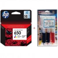 Картридж HP DJ Ink Advantage 2515 HP 650 + Заправочный набор Color (Set650C-inkHP)