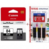 Картридж Canon Pixma E514 PG-84Bk + Заправочный набор Black Set84-inkB