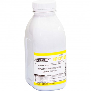 Тонер IPM для HP CLJ CP1025/Canon LBP 5050/7100 бутль 35г Yellow (TB141Y-1)
