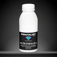 Тонер PRINTALIST для HP CLJ Pro M252/M452, Canon 045 бутль 50г Cyan (TR-CF401A-55-PL)