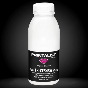 Тонер PRINTALIST для HP CLJ Pro MFP M280/M281/M254 бутль 40г Magenta (TR-CF543A-40-PL)