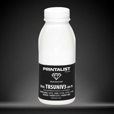 Тонер PRINTALIST для Samsung / Xerox універсальний бутль 80г Black (TRSUNIV3-80-PL)