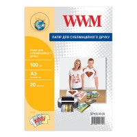 Фотопапір WWM сублімаційна 100Г/м кв, A3, 20л (SP100.A3.20)